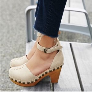 Size 6 Jeffrey Campbell and Free People clogs